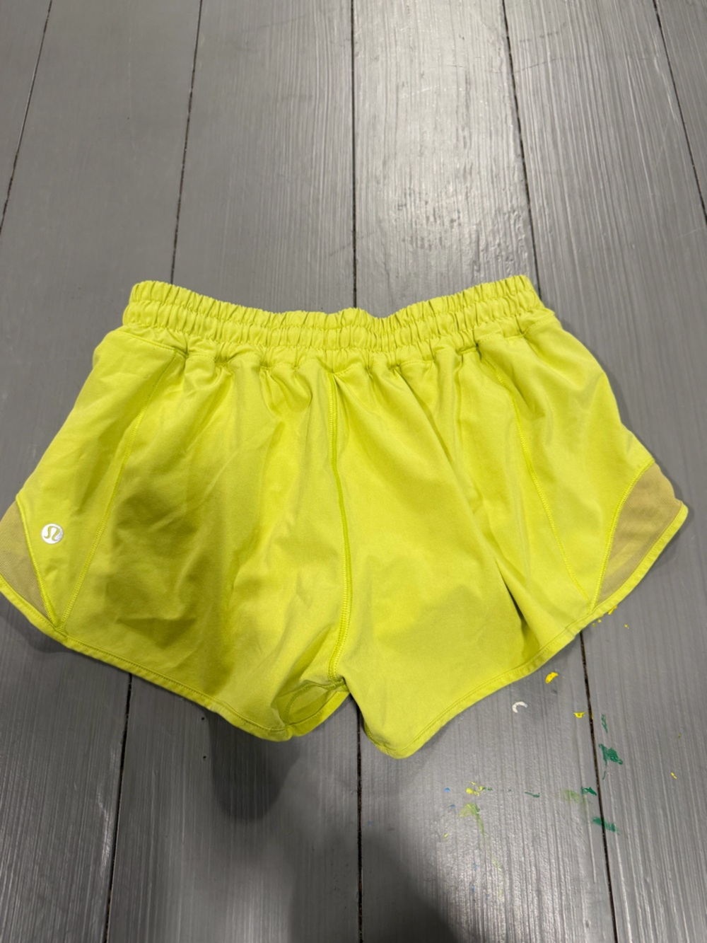 lululemon athletica Neon Yellow Running Shorts
